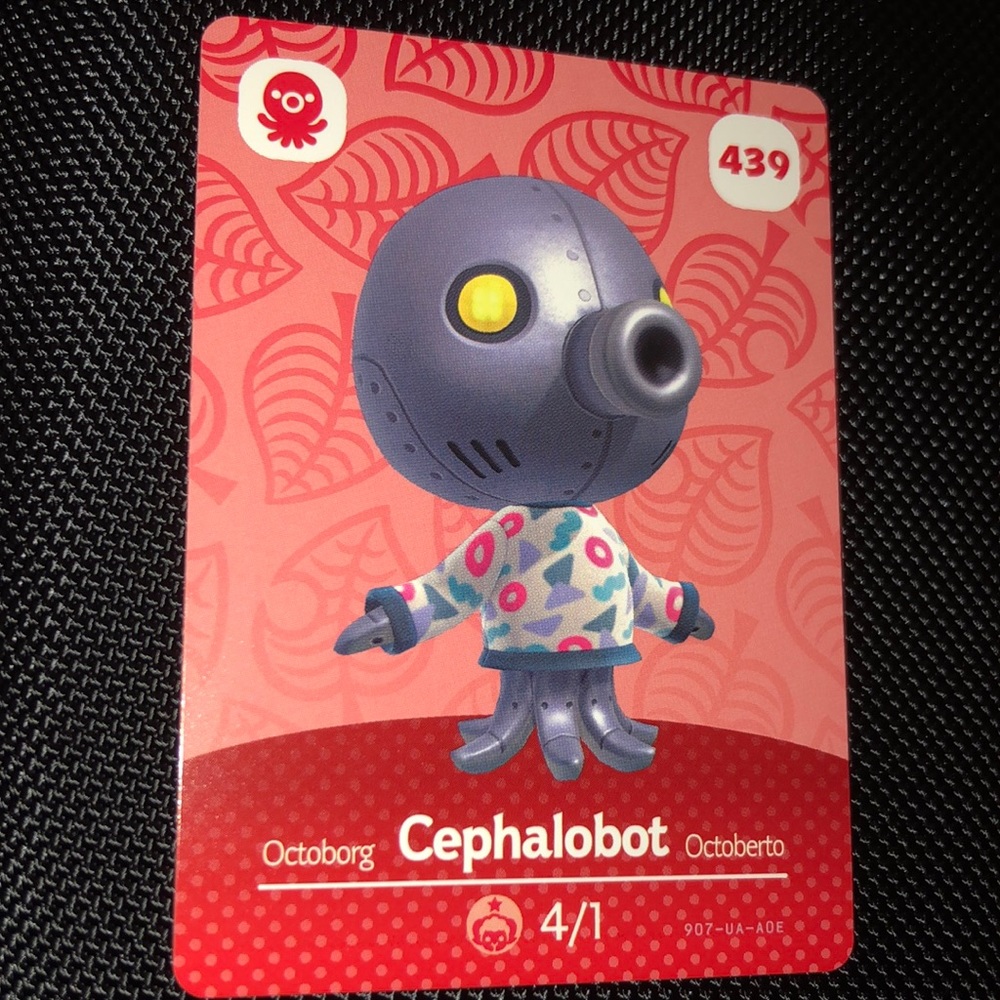 Animal Crossing amiibo - Cephalobot - card number 439